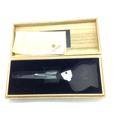 美品【オオカワプロシザーズ オオカワプロシザーOKAWA PRO SCISSORS】SG45 DLCコーティング シザー メガネ 理容 美容ハサミ 美容師 理容師 右利き 4.5インチ 中古 sc2436