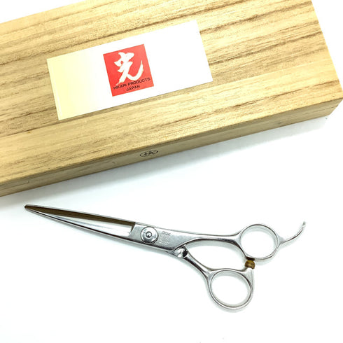 【ヒカリシザーズHIKARI光シザーHIKARI SCISSORS】5STAR COSMOS 153 シザー オフセット 理容 美容ハサミ 美容師 理容師 右利き 6インチ 中古 sc2447