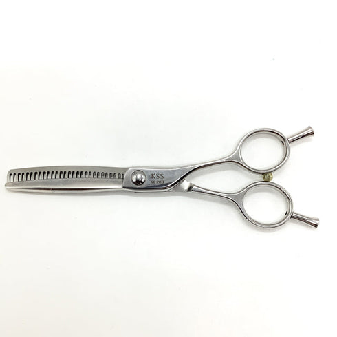 【喜田アイディアKITA】KSS 60-28B メガネ シザー セニング 美容ハサミ すきばさみ 美容師 理容師 約25~27% 右利き 6インチ 中古 sc2475