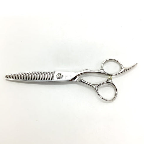 美品【Y.S.PARKワイエスパーク】 オフセット シザー セニング 美容ハサミ すきばさみ 美容師 理容師 約20~30% 右利き 6インチ 中古 sc2477