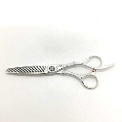 【シザーズジャパンSCISSORS JAPAN】sLash FLOR 20% LSF20%25i17Y オフセット シザー セニング 美容ハサミ すきばさみ 美容師 理容師 約20% 右利き 6インチ 中古 sc2481