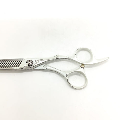 【シザーズジャパンSCISSORS JAPAN】sLash FLOR 20% LSF20%25i17Y オフセット シザー セニング 美容ハサミ すきばさみ 美容師 理容師 約20% 右利き 6インチ 中古 sc2481