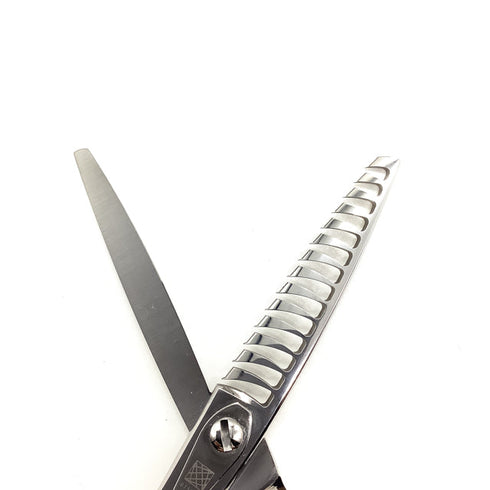 新品未使用【内海ウツミUTSUMI】BL50L LEFTY トリミングシザー 左利き セニング トリマー ペット 6インチ 中古 sc2612