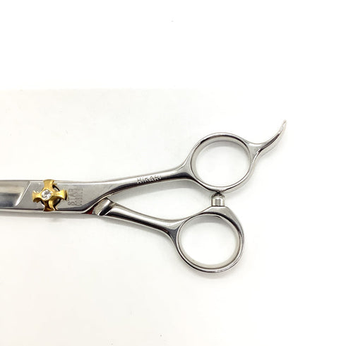 【ヒカリシザーズHIKARI光シザーHIKARI SCISSORS】STAR COSMOS125 シザー オフセット 理容 美容ハサミ 美容師 理容師 右利き 6インチ 中古 sc2494