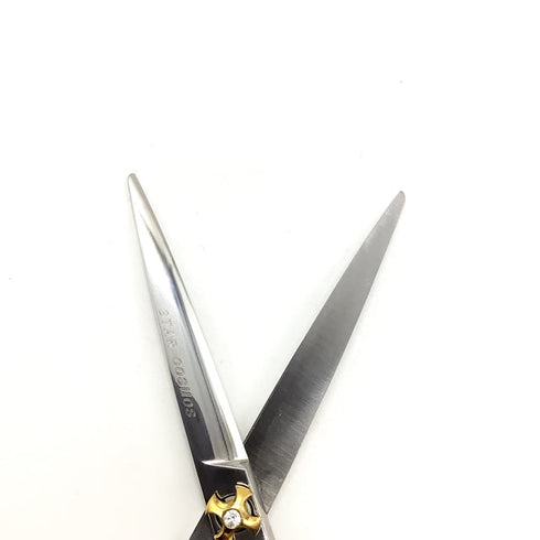 【ヒカリシザーズHIKARI光シザーHIKARI SCISSORS】STAR COSMOS125 シザー オフセット 理容 美容ハサミ 美容師 理容師 右利き 6インチ 中古 sc2494