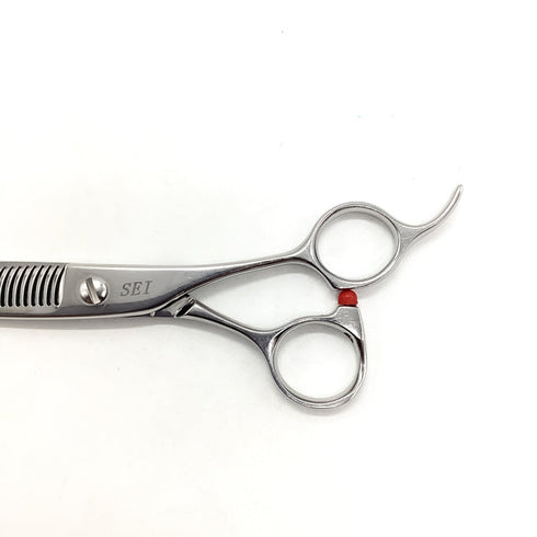 【ハヤシシザーズ ハヤシシザーHAYASHI SCISSORS】 オフセット シザー セニング 美容ハサミ すきばさみ 美容師 理容師 約35~40% 右利き 6インチ 中古 sc2495