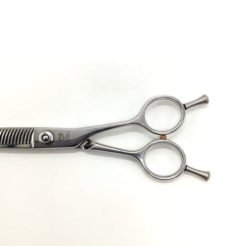 【ジョーウェルJOEWELL】T2-30S メガネ シザー セニング 美容ハサミ すきばさみ 美容師 理容師 約20% 右利き 6インチ 中古 sc2496