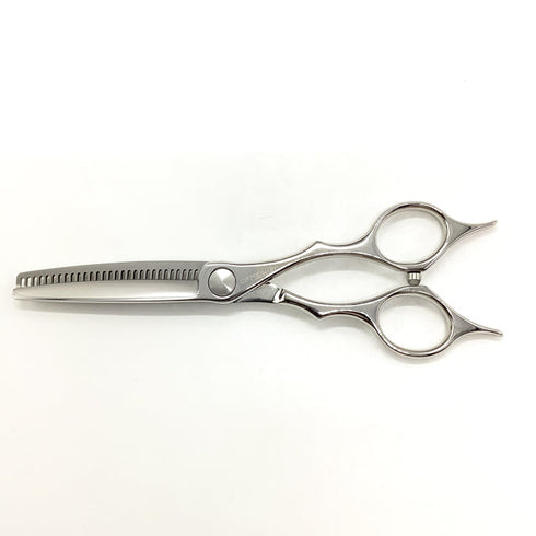 新品未使用【シザーズジャパンSCISSORS JAPAN】QV FLOR25%29 QVF25%29i18Y メガネ シザー セニング 美容ハサミ すきばさみ 美容師 理容師 約20~30% 右利き 6インチ 中古 sc2516