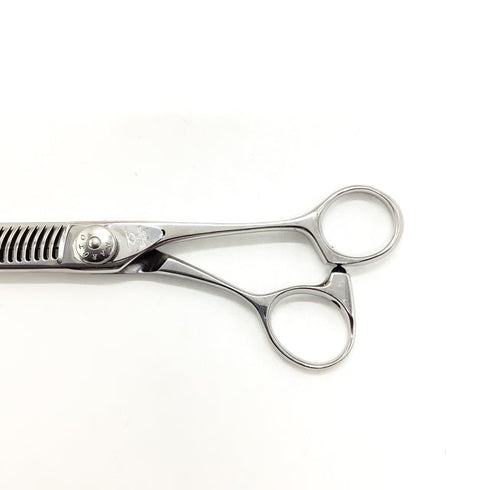 【ナルトシザーズ ナルトシザーNARUTO SCISSORS】二梳きラムネS27 オフセット シザー セニング 美容ハサミ すきばさみ 美容師 理容師 約15~20% 右利き 5.8インチ 中古 sc2517