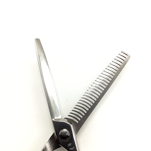 【ナルトシザーズ ナルトシザーNARUTO SCISSORS】二梳きラムネS27 オフセット シザー セニング 美容ハサミ すきばさみ 美容師 理容師 約15~20% 右利き 5.8インチ 中古 sc2517