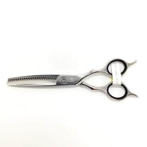 新品未使用【オオカワプロシザーズ オオカワプロシザーOKAWA PRO SCISSORS】R-series 263 メガネ シザー セニング 美容ハサミ すきばさみ 美容師 理容師 約35~40% 右利き 5.8インチ 中古 sc2518