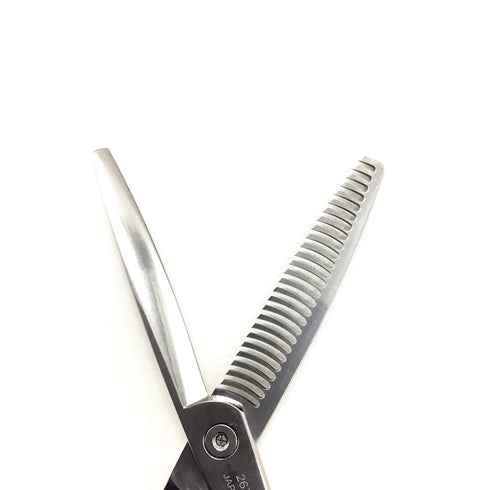 新品未使用【オオカワプロシザーズ オオカワプロシザーOKAWA PRO SCISSORS】R-series 263 メガネ シザー セニング 美容ハサミ すきばさみ 美容師 理容師 約35~40% 右利き 5.8インチ 中古 sc2518