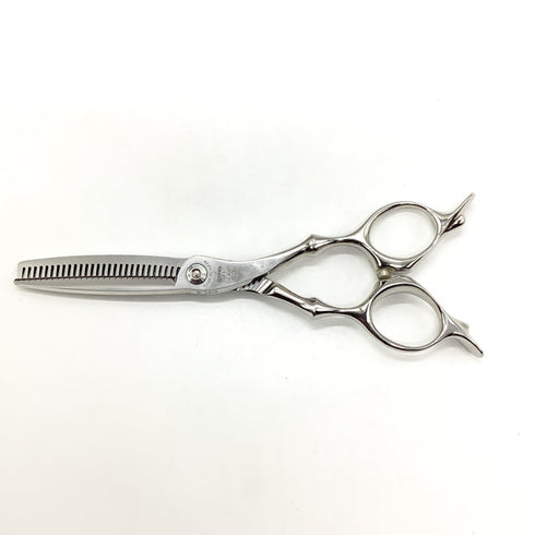 美品【トギノンTOGINON】ネオクイーンR28 5.8 model3 新型 NEO QUEEN メガネ シザー セニング 美容ハサミ すきばさみ 美容師 理容師 約20% 右利き 5.8インチ 中古 sc2520