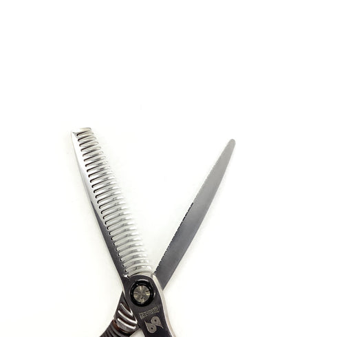 美品【トギノンTOGINON】ネオクイーンR28 5.8 model3 新型 NEO QUEEN メガネ シザー セニング 美容ハサミ すきばさみ 美容師 理容師 約20% 右利き 5.8インチ 中古 sc2520