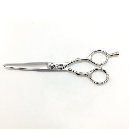 【SHEEMA Hi-TEC島理研】R-cut 60Wカーブ シザー メガネ 理容 美容ハサミ 美容師 理容師 右利き 6インチ 中古 sc2525