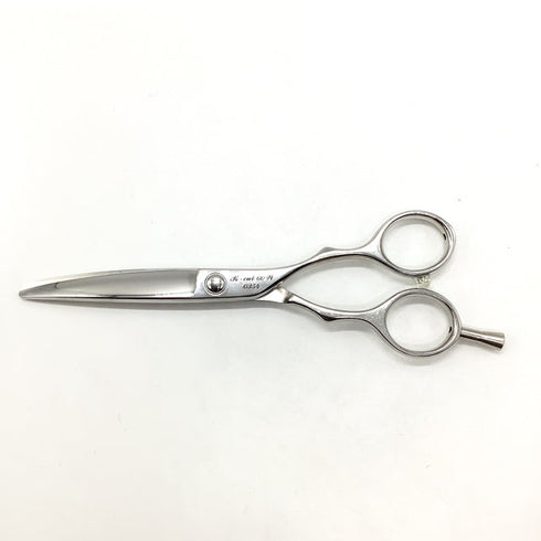 【SHEEMA Hi-TEC島理研】R-cut 60Wカーブ シザー メガネ 理容 美容ハサミ 美容師 理容師 右利き 6インチ 中古 sc2525