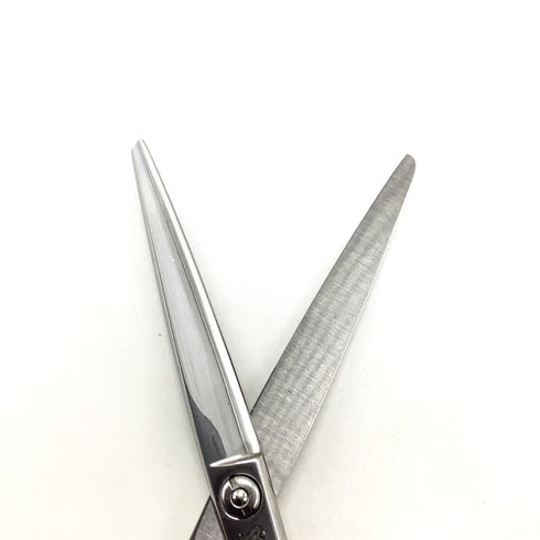 【SHEEMA Hi-TEC島理研】R-cut 60Wカーブ シザー メガネ 理容 美容ハサミ 美容師 理容師 右利き 6インチ 中古 sc2525