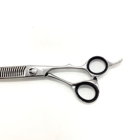 【マック シザーBMAC】DT-2529OS 両グシ オフセット シザー セニング 美容ハサミ すきばさみ 美容師 理容師 約20~25% 右利き 6インチ 中古 sc2527