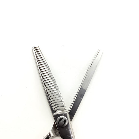 【マック シザーBMAC】DT-2529OS 両グシ オフセット シザー セニング 美容ハサミ すきばさみ 美容師 理容師 約20~25% 右利き 6インチ 中古 sc2527