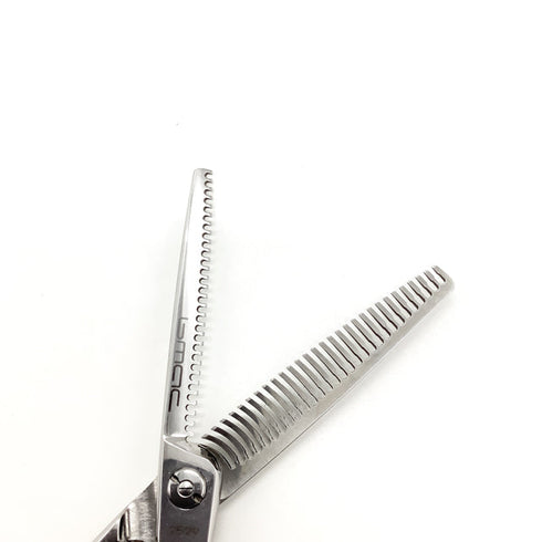 【マック シザーBMAC】DT-2529OS 両グシ オフセット シザー セニング 美容ハサミ すきばさみ 美容師 理容師 約20~25% 右利き 6インチ 中古 sc2527