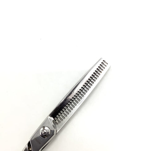 【マック シザーBMAC】DT-2529OS 両グシ オフセット シザー セニング 美容ハサミ すきばさみ 美容師 理容師 約20~25% 右利き 6インチ 中古 sc2527