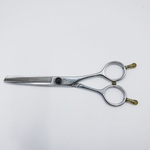 【ヒカリシザーズHIKARI光シザーHIKARI SCISSORS】T-37 メガネ シザー セニング 美容ハサミ すきばさみ 美容師 理容師 約25% 右利き 5.7インチ 中古 sc253