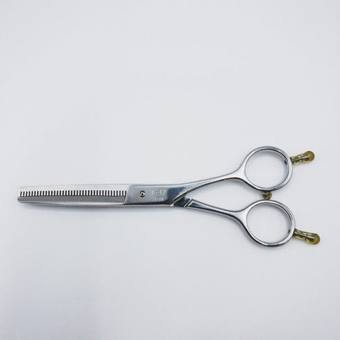 【ヒカリシザーズHIKARI光シザーHIKARI SCISSORS】T-37 メガネ シザー セニング 美容ハサミ すきばさみ 美容師 理容師 約25% 右利き 5.7インチ 中古 sc253