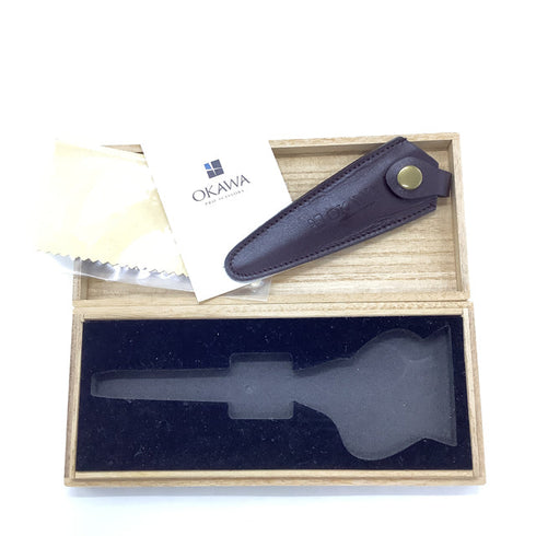 【オオカワプロシザーズ オオカワプロシザーOKAWA PRO SCISSORS】CO55 純コバルト シザー オフセット 理容 美容ハサミ 美容師 理容師 右利き 5.5インチ 中古 sc2532