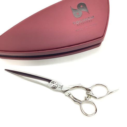 美品【トギノンTOGINON】KING SPREAD7.0キングスプレッド7.0 シザー オフセット 理容 美容ハサミ 美容師 理容師 右利き 7インチ 中古 sc2535