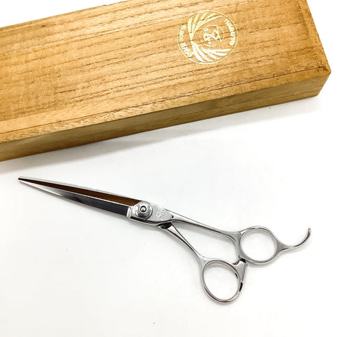 【ナルトシザーズ ナルトシザーNARUTO SCISSORS】サークラインメリスS シザー オフセット 理容 美容ハサミ 美容師 理容師 右利き 6.3インチ 中古 sc2538