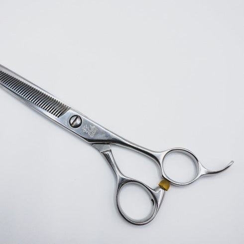 【ヒカリシザーズHIKARI光シザーHIKARI SCISSORS】TRENDYⅢ732トレンディ オフセット シザー セニング 美容ハサミ すきばさみ 美容師 理容師 約10% 右利き 6インチ 中古 sc254