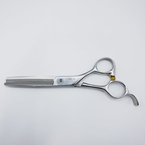 【ヒカリシザーズHIKARI光シザーHIKARI SCISSORS】TRENDYⅢ732トレンディ オフセット シザー セニング 美容ハサミ すきばさみ 美容師 理容師 約10% 右利き 6インチ 中古 sc254