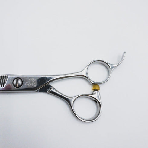 【ヒカリシザーズHIKARI光シザーHIKARI SCISSORS】TRENDYⅢ732トレンディ オフセット シザー セニング 美容ハサミ すきばさみ 美容師 理容師 約10% 右利き 6インチ 中古 sc254
