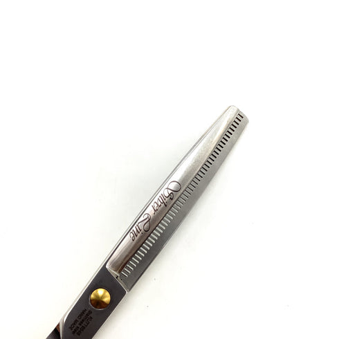 【シルバーラインSilverLine】国民三銃士 KUTT6548 オフセット シザー セニング 美容ハサミ すきばさみ 美容師 理容師 約35% 右利き 6.5インチ 中古 sc2543