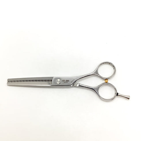 【ジョーウェルJOEWELL】ET-30S メガネ シザー セニング 美容ハサミ すきばさみ 美容師 理容師 約25~30% 右利き 5.8インチ 中古 sc2546