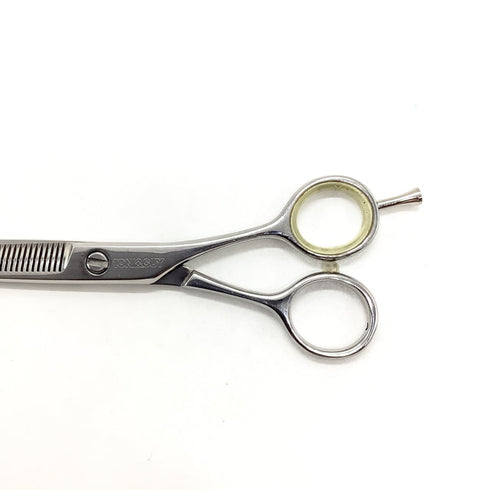【ヒカリシザーズHIKARI光シザーHIKARI SCISSORS】N-37 メガネ シザー セニング 美容ハサミ すきばさみ 美容師 理容師 約25% 右利き 5.75インチ 中古 sc2547