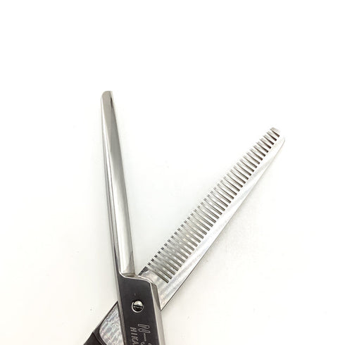 【ヒカリシザーズHIKARI光シザーHIKARI SCISSORS】N-37 メガネ シザー セニング 美容ハサミ すきばさみ 美容師 理容師 約25% 右利き 5.75インチ 中古 sc2547