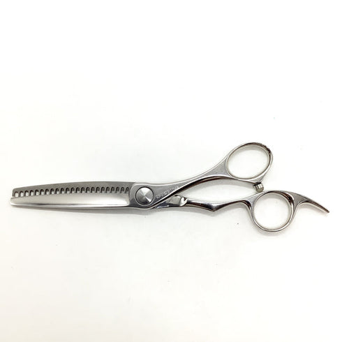 【シザーズジャパンSCISSORS JAPAN】QS FLOR23% QSF23%23i17N6N オフセット シザー セニング 美容ハサミ すきばさみ 美容師 理容師 約20~30% 右利き 6インチ 中古 sc2550