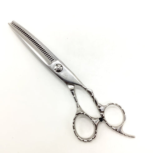 【MIYABI雅】逆刃30目 オフセット シザー セニング 美容ハサミ すきばさみ 美容師 理容師 約25~30% 右利き 6インチ 中古 sc2562