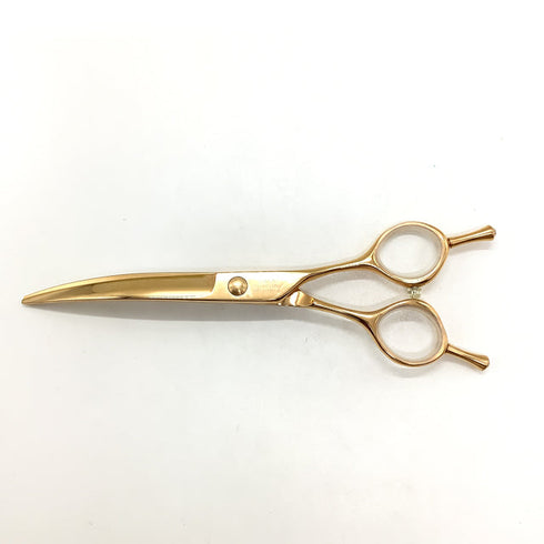 【シルバーラインSilverLine】のこぎり刃スリムカーブSC6535 トリミングシザー メガネ 右利き トリマー ペット 6.5インチ 中古 sc2565