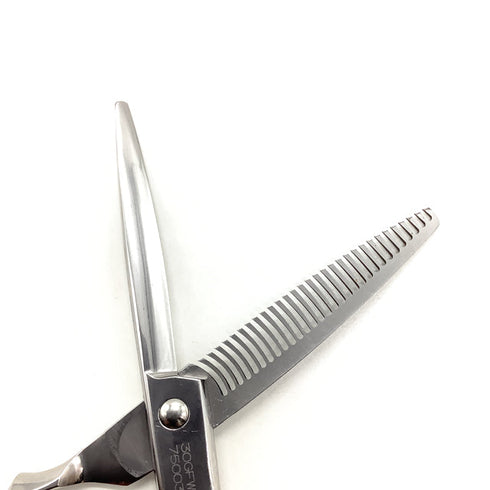 【コルタCORTA】30GFW オフセット シザー セニング 美容ハサミ すきばさみ 美容師 理容師 約% 右利き 6インチ 中古 sc2566