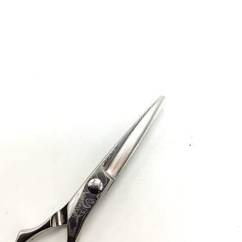 【KEIUN 景雲】alto NY 4.5ダマスカス シザー オフセット 理容 美容ハサミ 美容師 理容師 右利き 4.75インチ 中古 sc2568