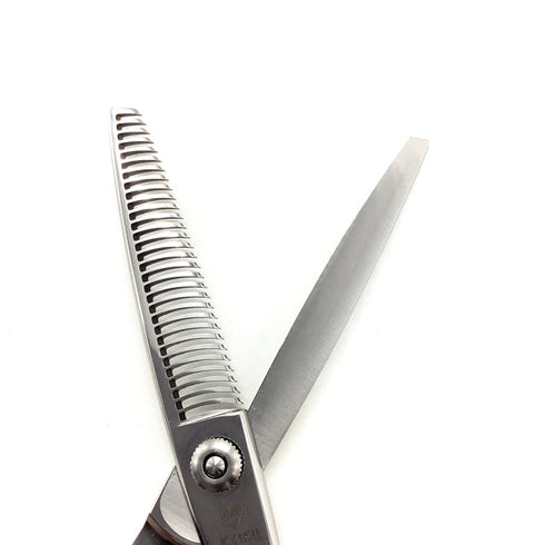 新品同様【ジョーウェルJOEWELL】AT2-30S メガネ シザー セニング 美容ハサミ すきばさみ 美容師 理容師 約20% 右利き 6インチ 中古 sc2569