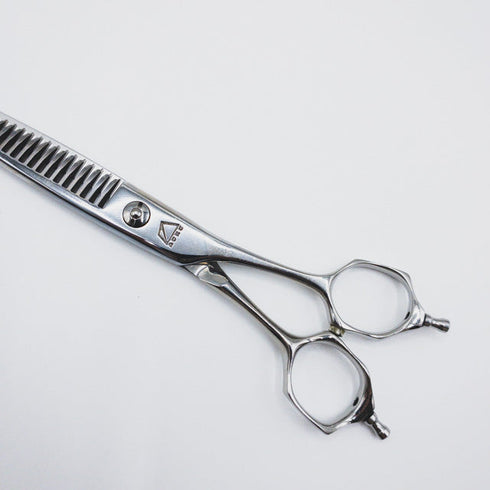 【ミズタニシザーズ ミズタニシザーMIZUTANI SCISSORS】ACRO YURAGI4 メガネ シザー セニング 美容ハサミ すきばさみ 美容師 理容師 約15~20% 右利き 6インチ 中古 sc257