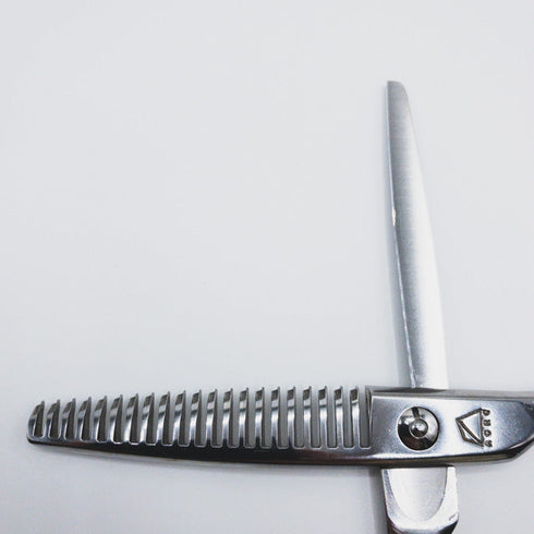 【ミズタニシザーズ ミズタニシザーMIZUTANI SCISSORS】ACRO YURAGI4 メガネ シザー セニング 美容ハサミ すきばさみ 美容師 理容師 約15~20% 右利き 6インチ 中古 sc257
