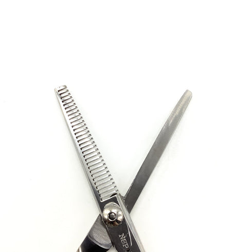 【NSP】 メガネ シザー 30目 セニング 美容ハサミ すきばさみ 美容師 理容師 約30~35% 右利き 6インチ 中古 sc2572