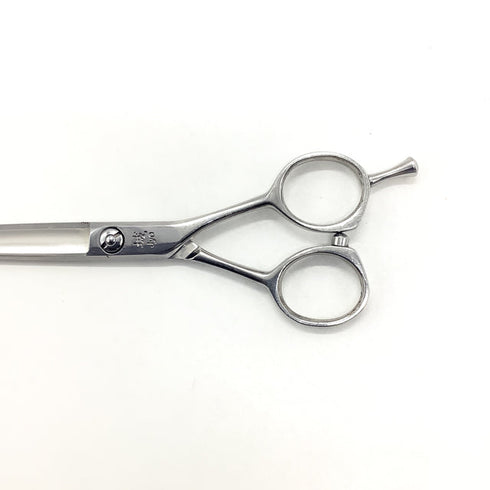 【内海ウツミUTSUMI】RO-58カーブ スライド シザー メガネ 理容 美容ハサミ 美容師 理容師 右利き 5.8インチ 中古 sc2586