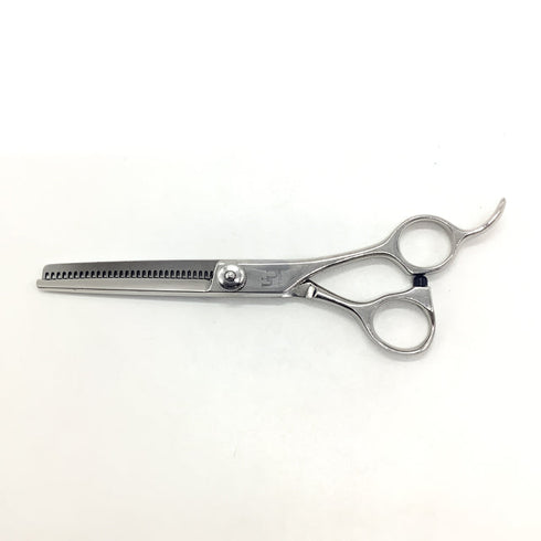 【内海ウツミUTSUMI】R-60/30 逆刃 オフセット シザー セニング 美容ハサミ すきばさみ 美容師 理容師 約20% 右利き 5.8インチ 中古 sc2589