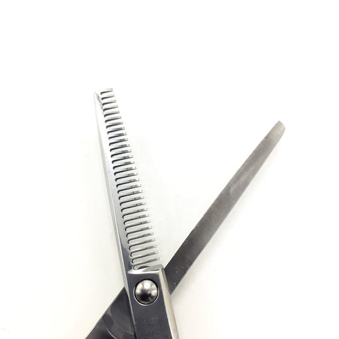 【内海ウツミUTSUMI】R-60/30 逆刃 オフセット シザー セニング 美容ハサミ すきばさみ 美容師 理容師 約20% 右利き 5.8インチ 中古 sc2589