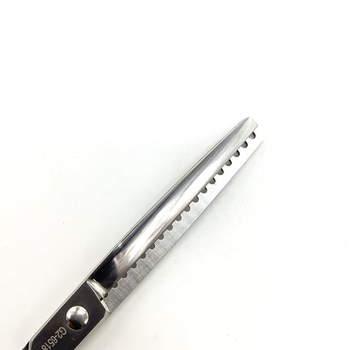 【KeepSmile】G2-6518 ブレンディング トリミングシザー メガネ 右利き トリマー ペット 6.5インチ 中古 sc2595